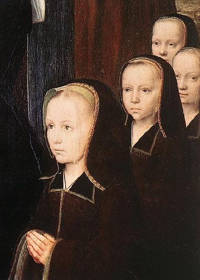 Gerard David Triptych of Jean Des Trompes oil painting image